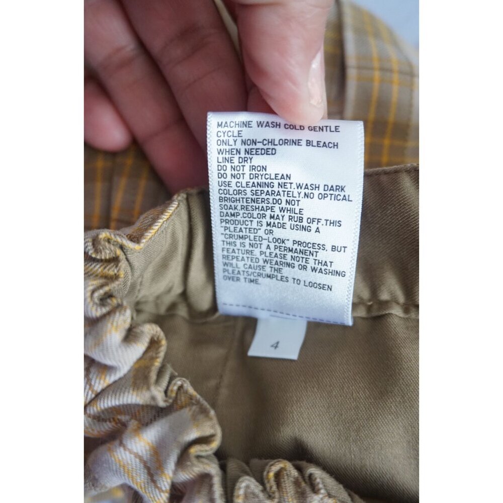 Uniqlo Kids Checkered Pleated Mini Skirt/ Skort, Size 9-10 - Picture 10 of 10